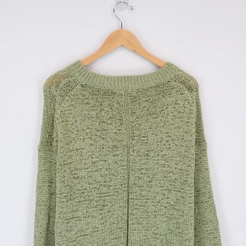 J.Crew Montauk Pullover Sweater Lakeshore Green Size Large NWT
